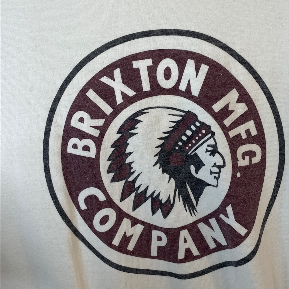 Brixton Men's Off-White Graphic Tee